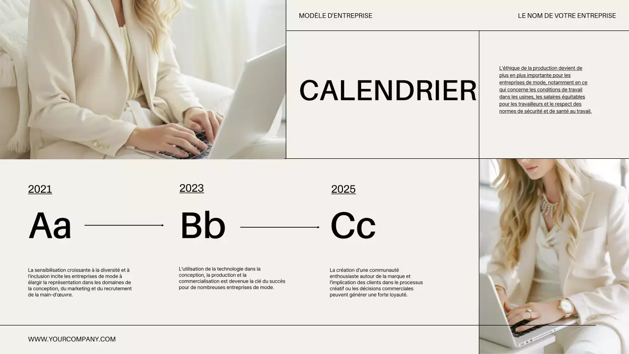 Beige Minimal Modern Business Introduction de l'entreprise