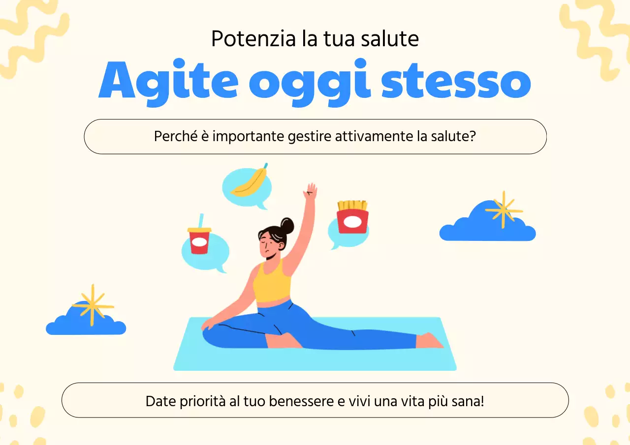 Campagna di sensibilizzazione alla salute moderna di Blue Minimal
