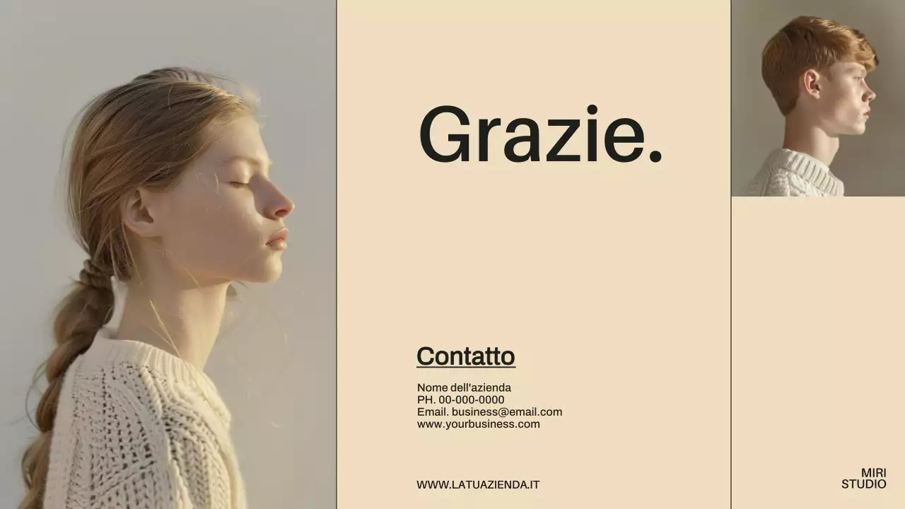 Presentazione dell'azienda Beige Minimal Modern Business