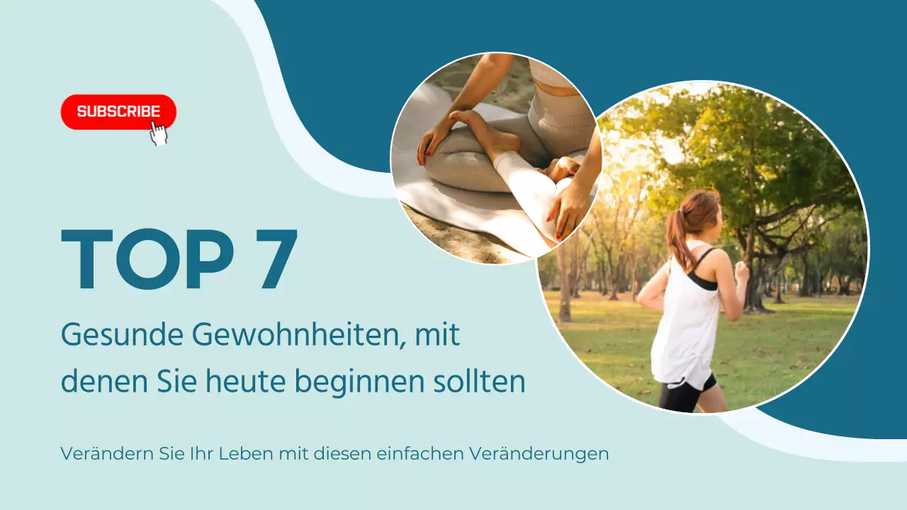 Blue Minimal Modern Gesunder Lebensstil Tipps