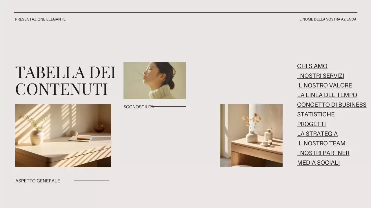 Introduzione dell'azienda Beige Minimal Business