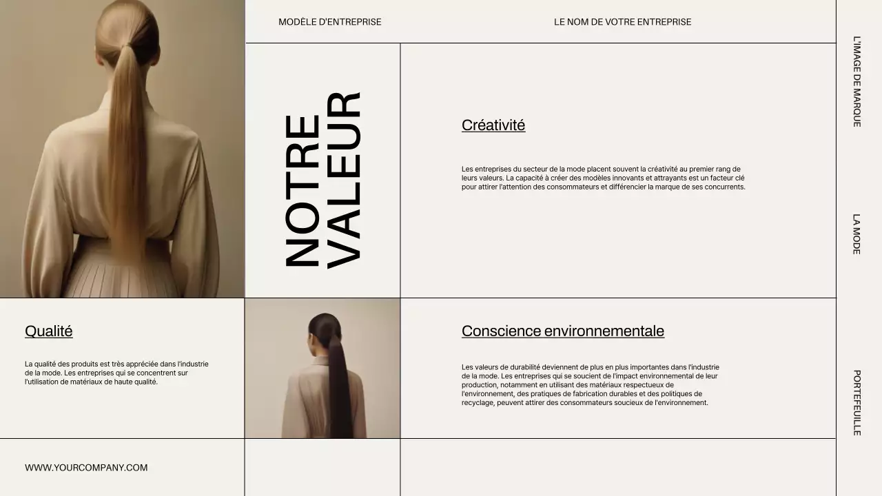 Beige Minimal Modern Business Introduction de l'entreprise