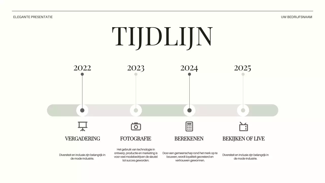 Beige Minimal Business Bedrijfsintroductie