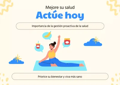 Campaña de sensibilización sobre la salud moderna Blue Minimal