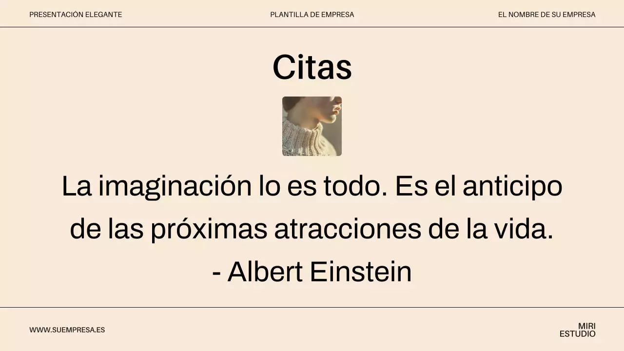 Presentación de la empresa Beige Minimal Modern Business