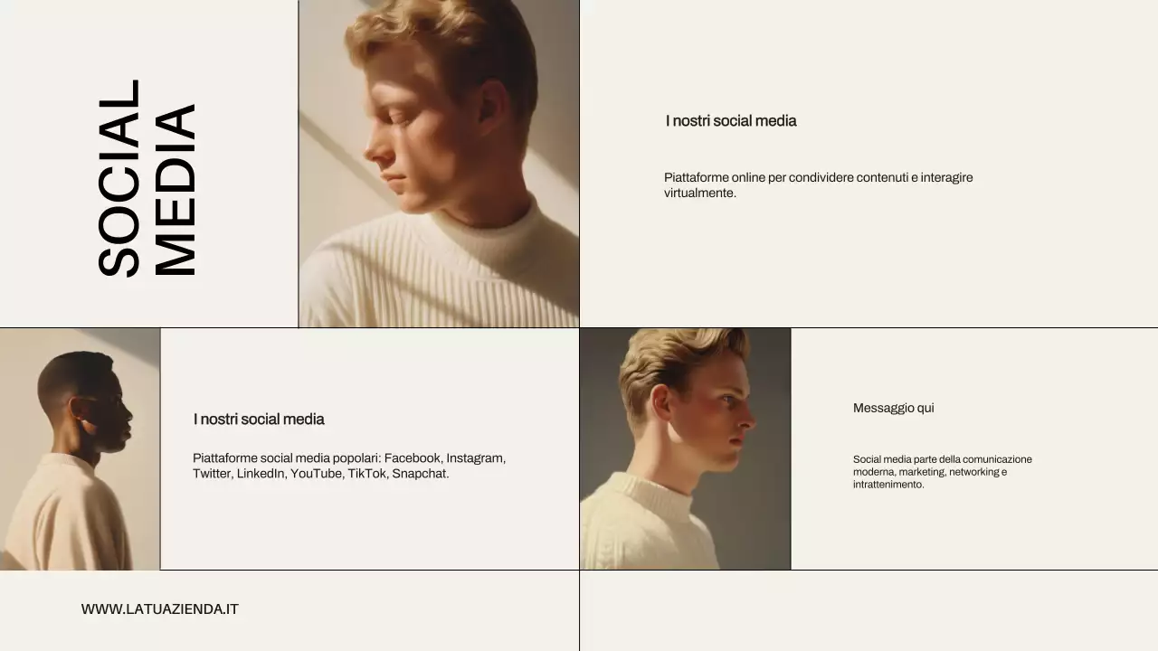 Presentazione dell'azienda Beige Minimal Modern Business