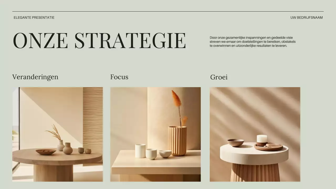 Beige Minimal Business Bedrijfsintroductie