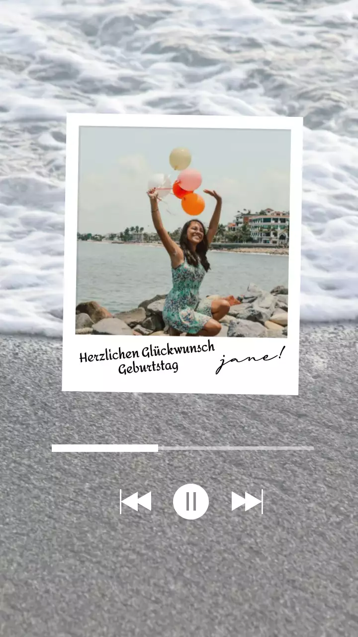 Weißer minimaler moderner Geburtstagsgruß