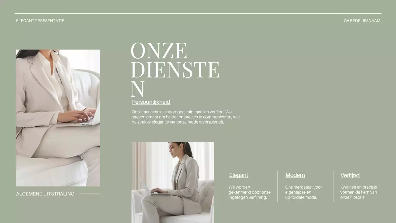 Beige Minimal Business Bedrijfsintroductie