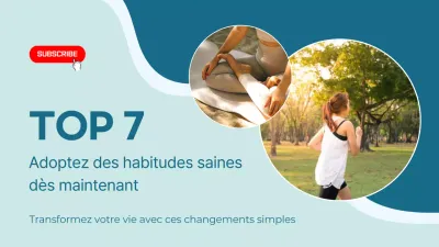 Blue Minimal Modern Healthy Lifestyle Tips