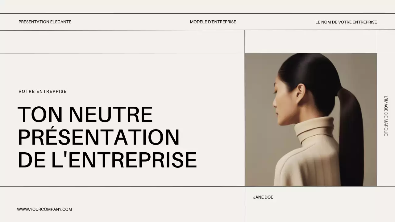Beige Minimal Modern Business Introduction de l'entreprise
