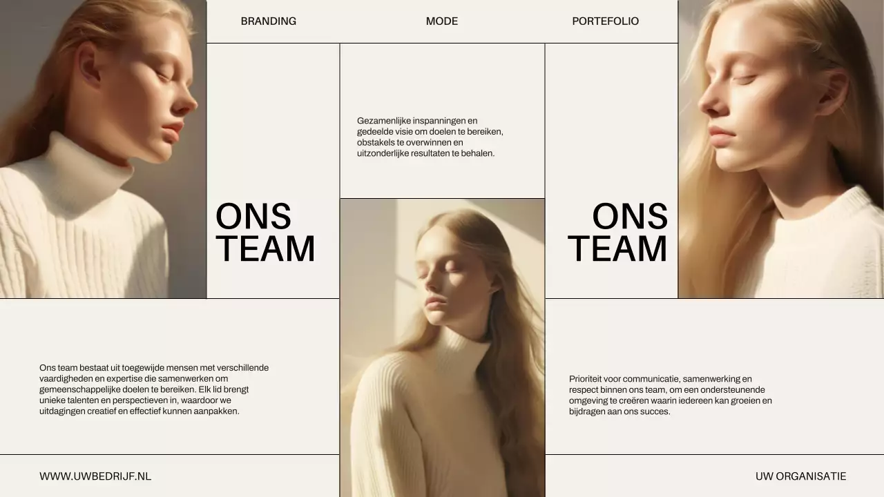 Beige Minimal Modern Bedrijf Introductie