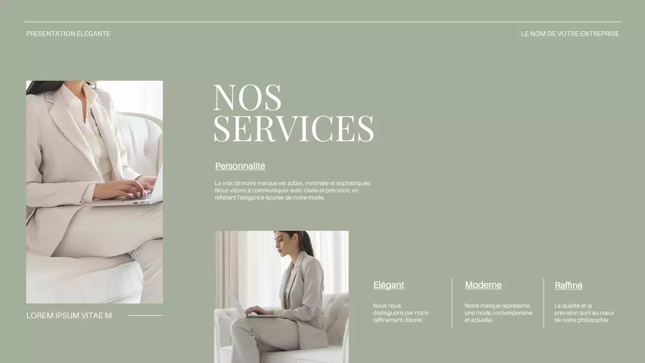 Beige Minimal Business Introduction de l'entreprise