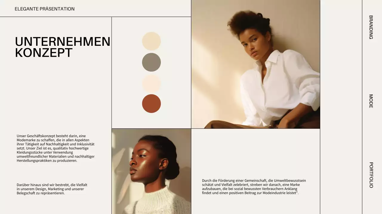 Beige Minimal Modern Business Einführung des Unternehmens