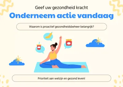 Blue Minimal Moderne Gezondheidsvoorlichtingscampagne