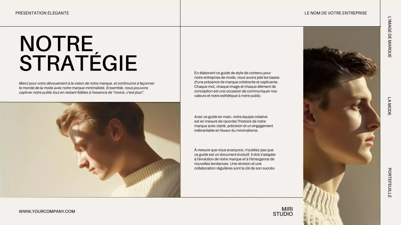 Beige Minimal Modern Business Introduction de l'entreprise