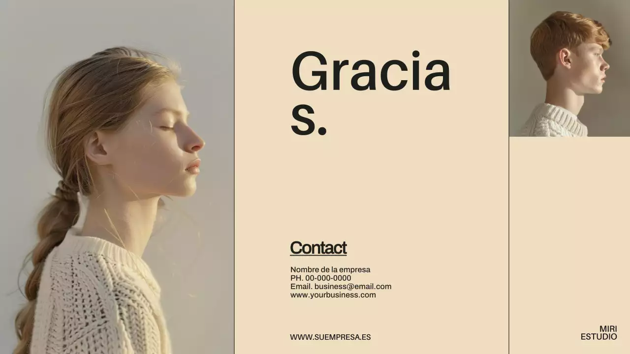 Presentación de la empresa Beige Minimal Modern Business