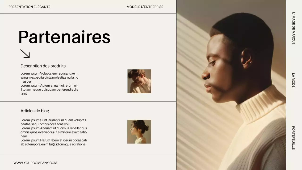 Beige Minimal Modern Business Introduction de l'entreprise