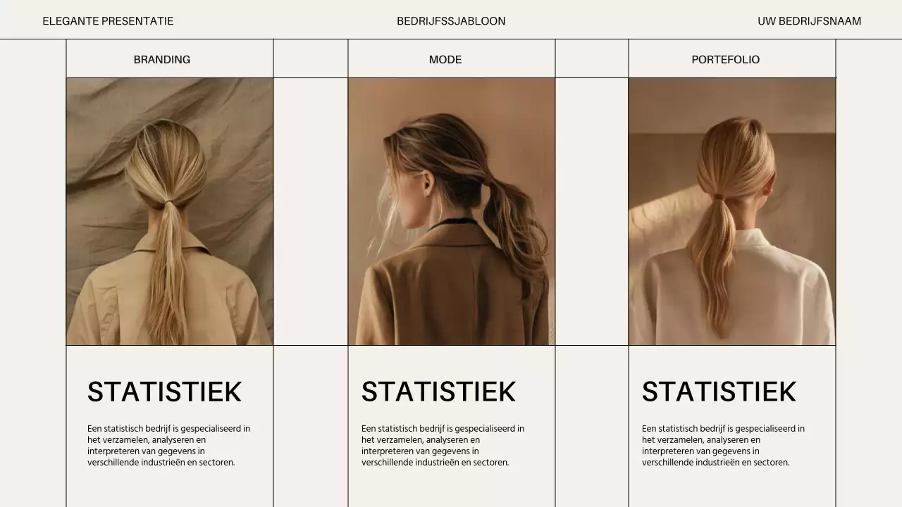 Beige Minimal Modern Bedrijf Introductie