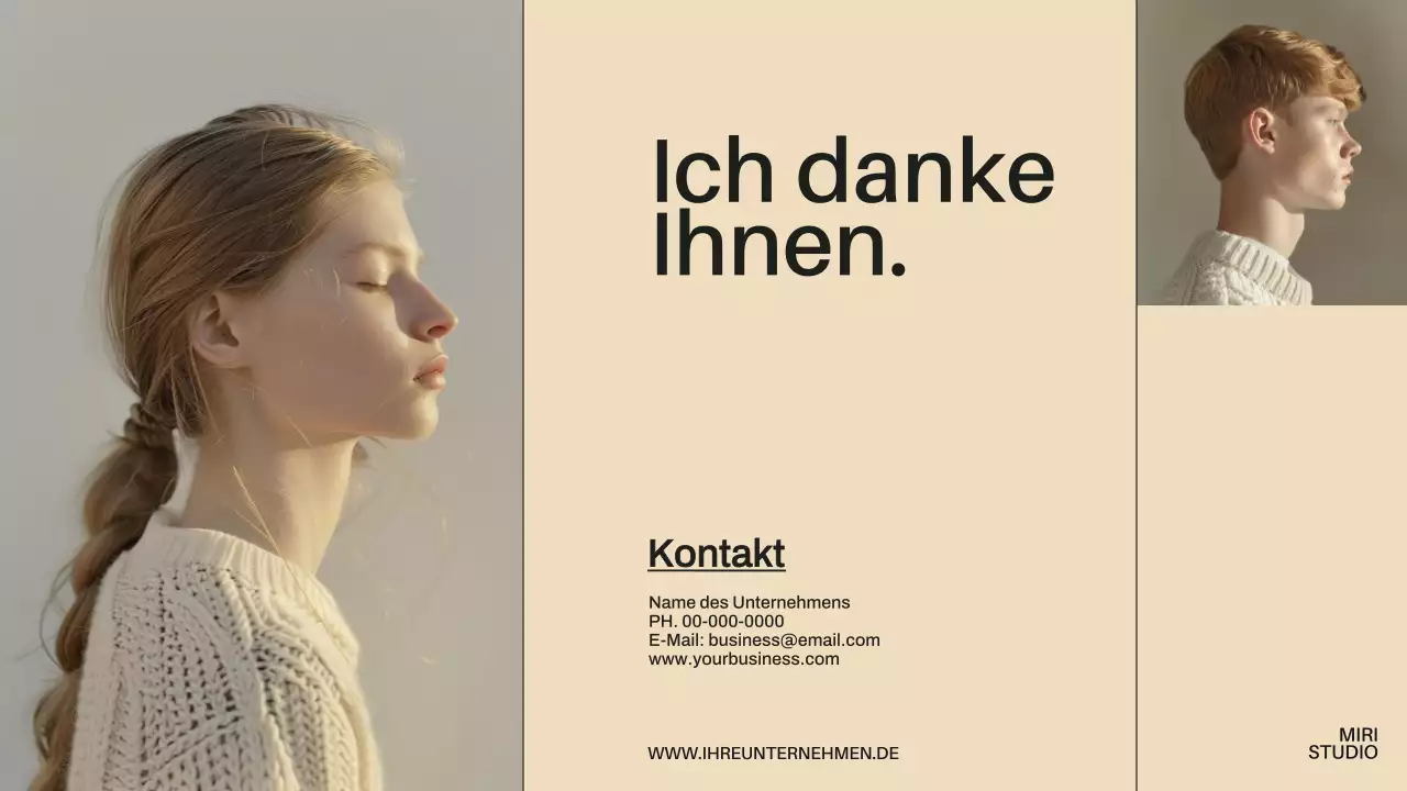 Beige Minimal Modern Business Einführung des Unternehmens