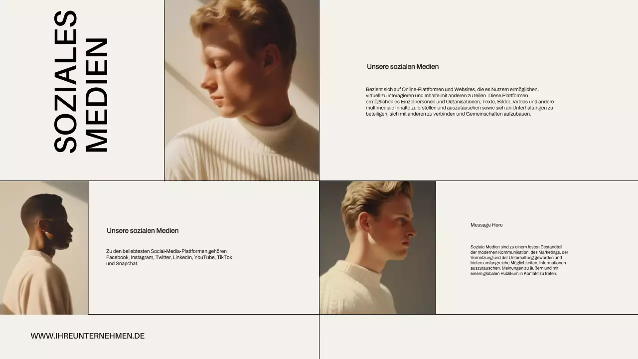 Beige Minimal Modern Business Einführung des Unternehmens