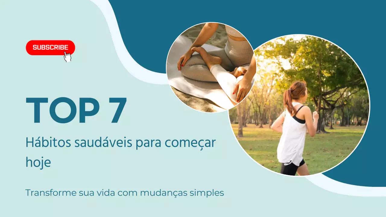  Azul Minimal Moderno Dicas para um estilo de vida saudável