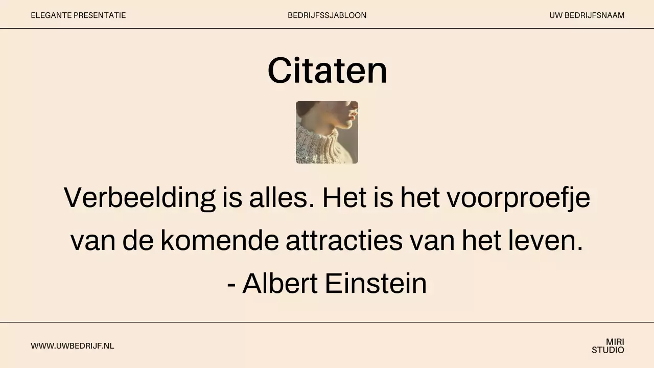 Beige Minimal Modern Bedrijf Introductie