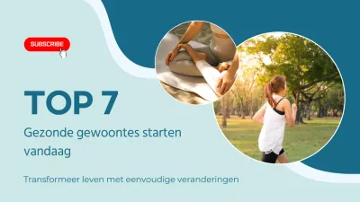 Blauwe Minimalistische Moderne Gezonde Lifestyle Tips