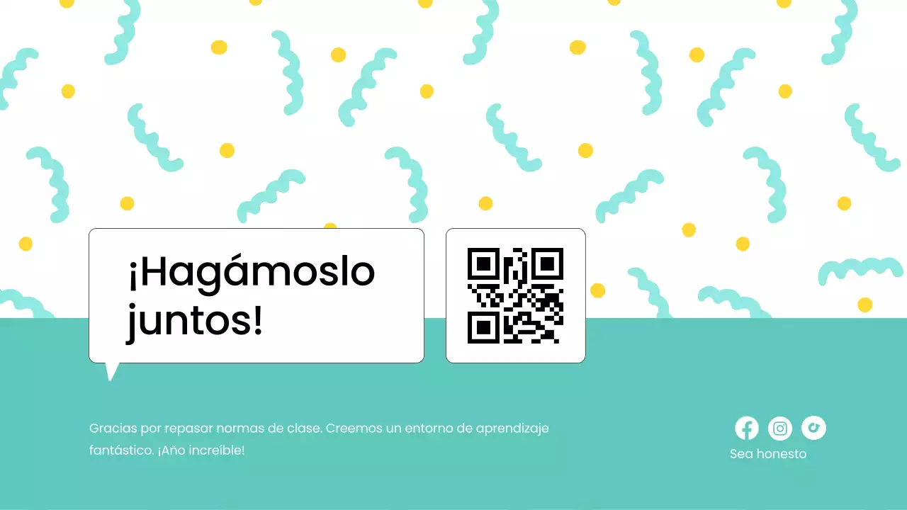 Reglas de clase modernas azules Material de clase