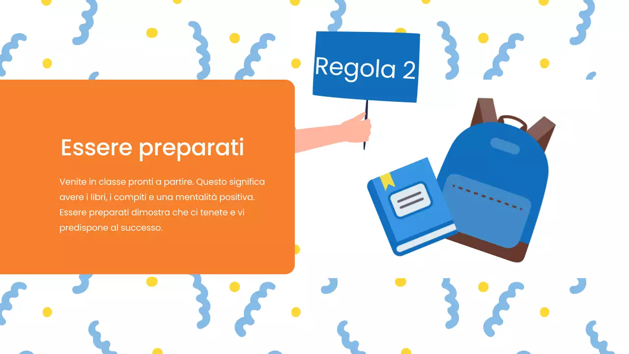 Regole dell'aula moderna blu Materiale di classe