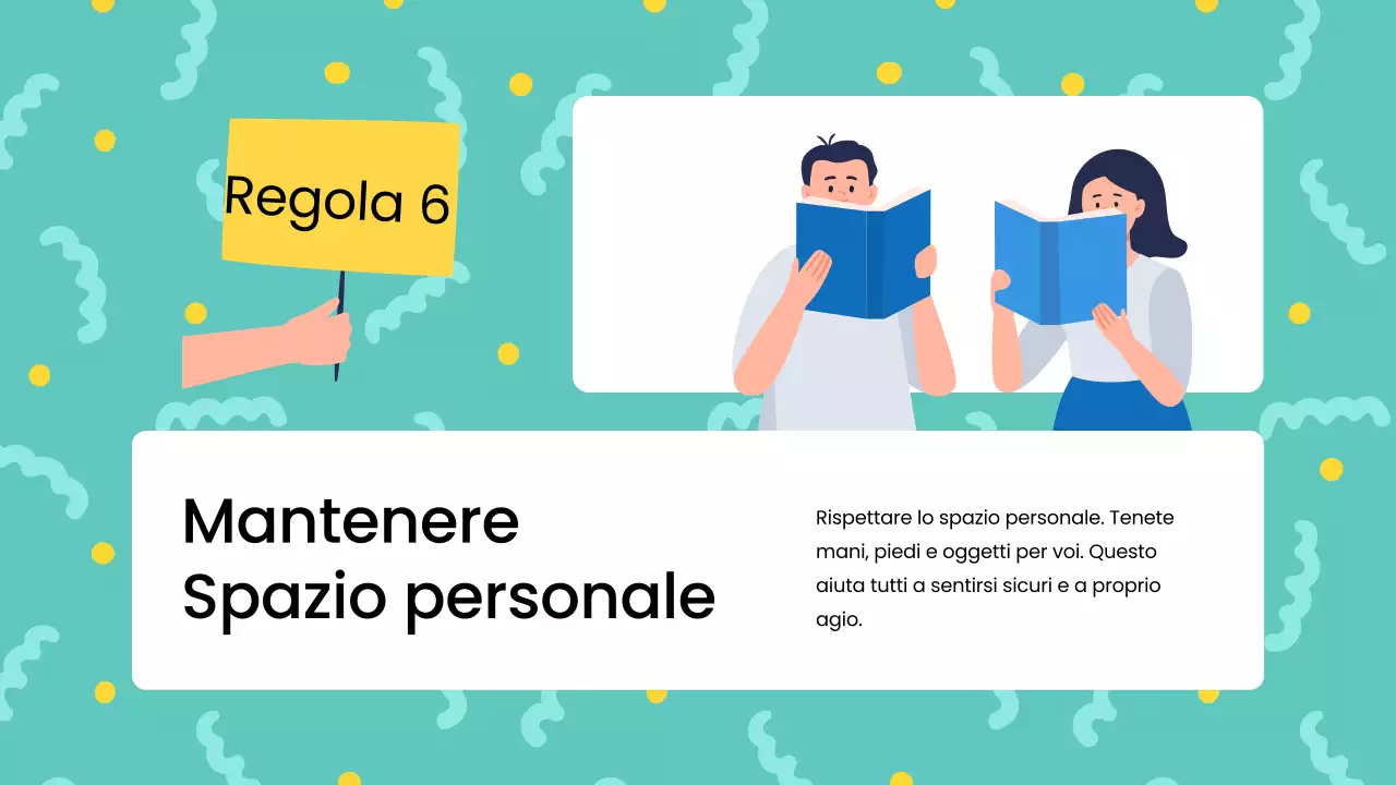 Regole dell'aula moderna blu Materiale di classe