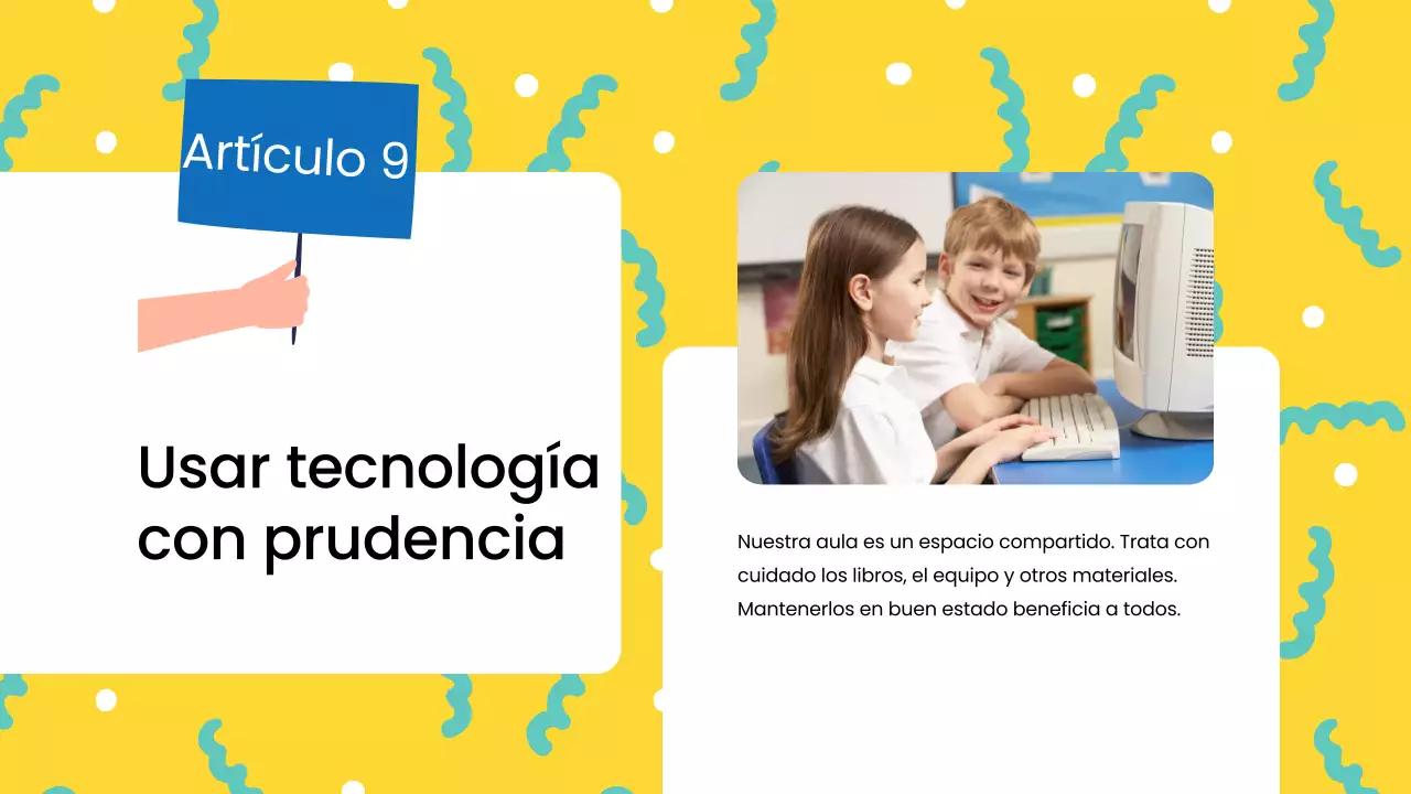 Reglas de clase modernas azules Material de clase