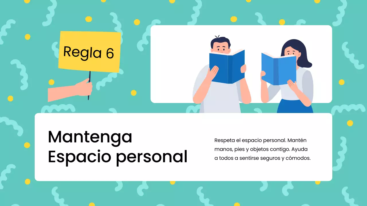 Reglas de clase modernas azules Material de clase