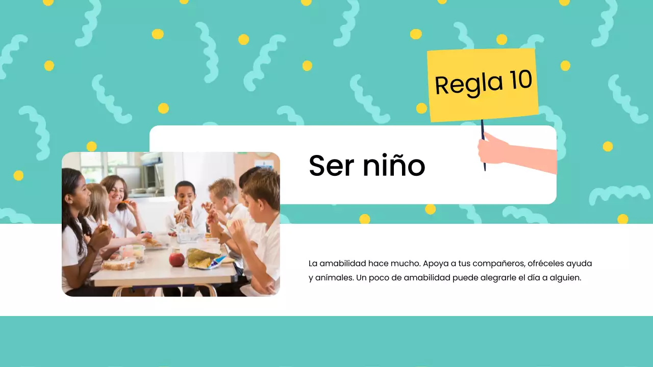 Reglas de clase modernas azules Material de clase