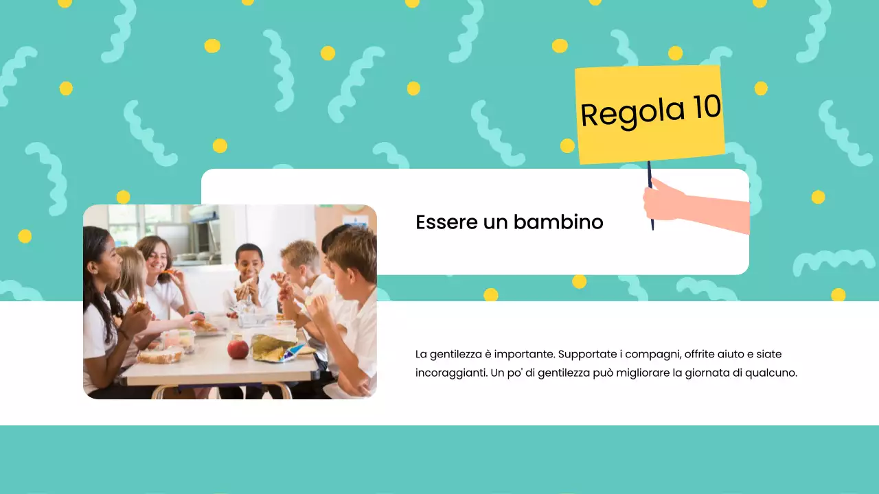 Regole dell'aula moderna blu Materiale di classe