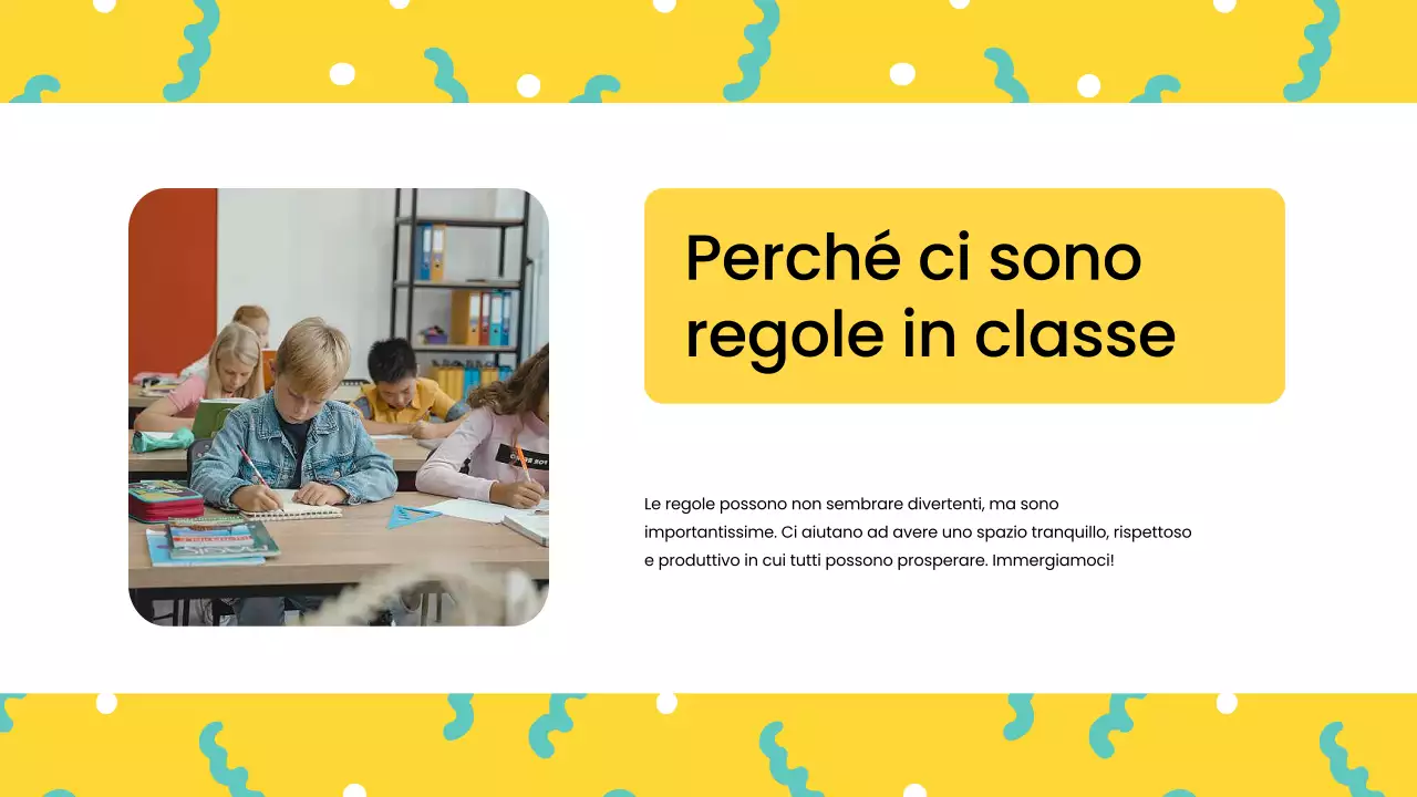 Regole dell'aula moderna blu Materiale di classe