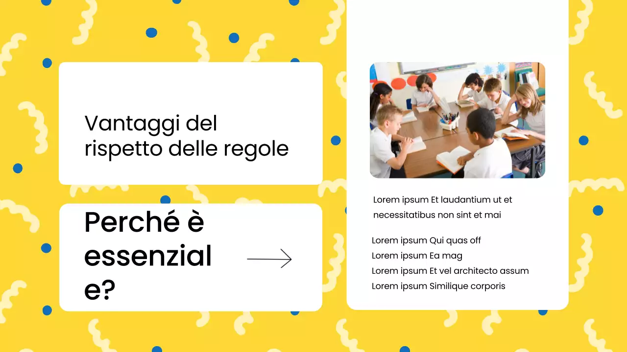 Regole dell'aula moderna blu Materiale di classe