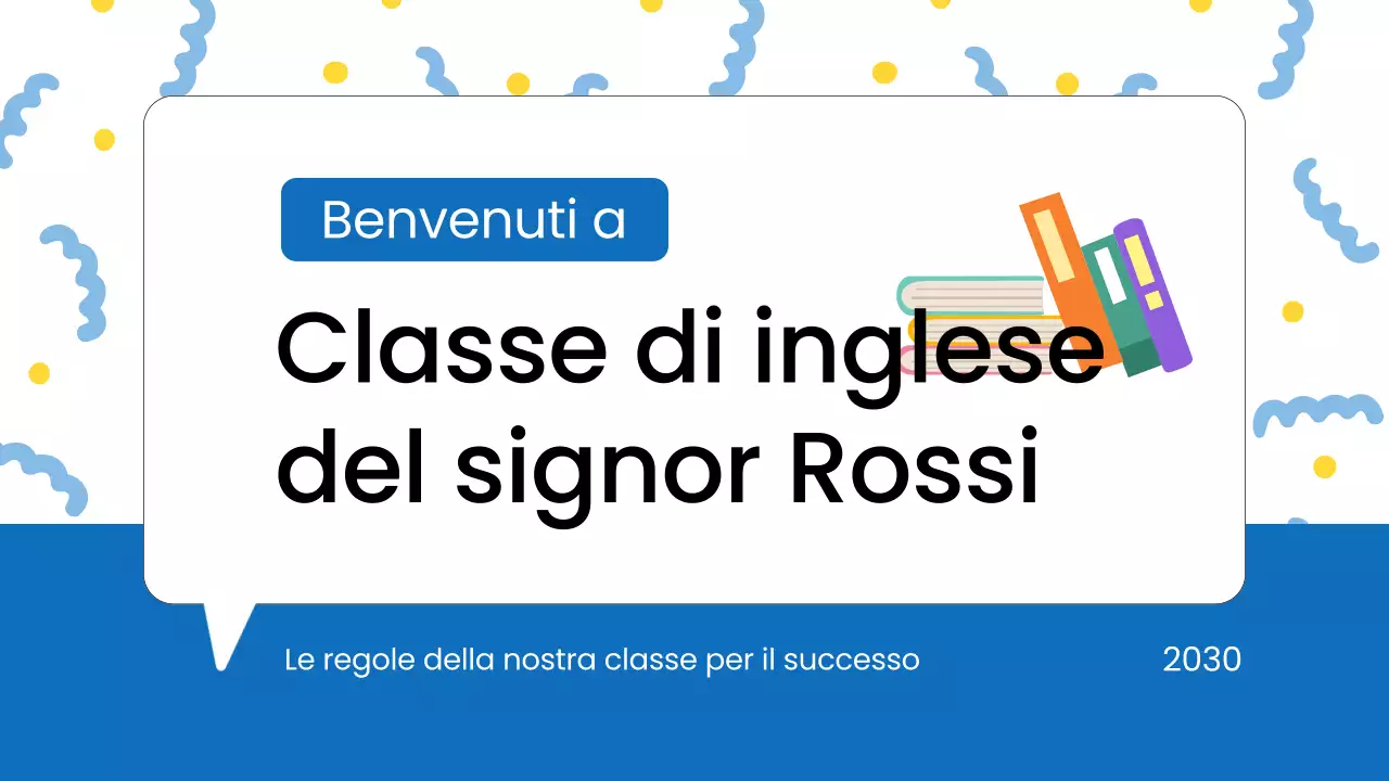 Regole dell'aula moderna blu Materiale di classe