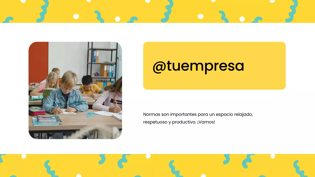 Reglas de clase modernas azules Material de clase