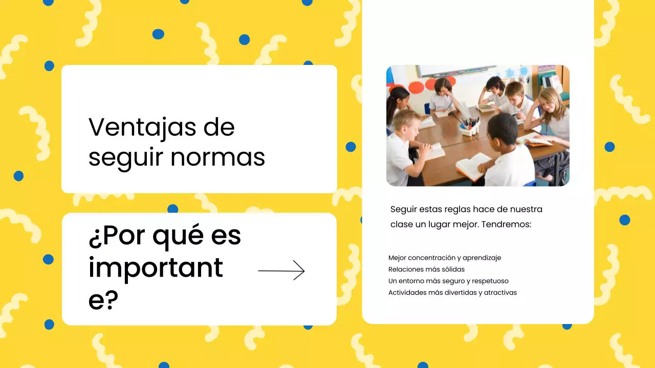 Reglas de clase modernas azules Material de clase