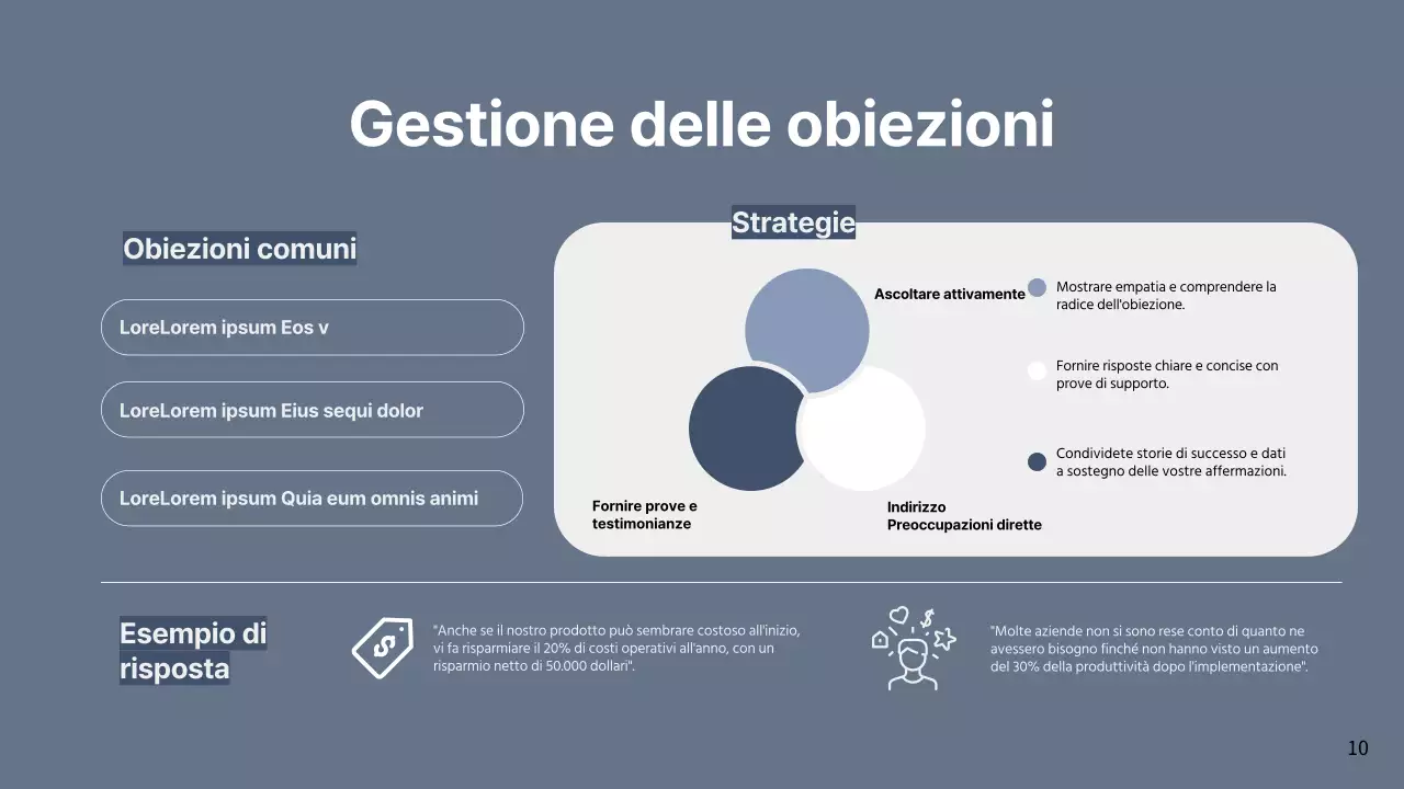 Proposta di vendita commerciale semplice grigia
