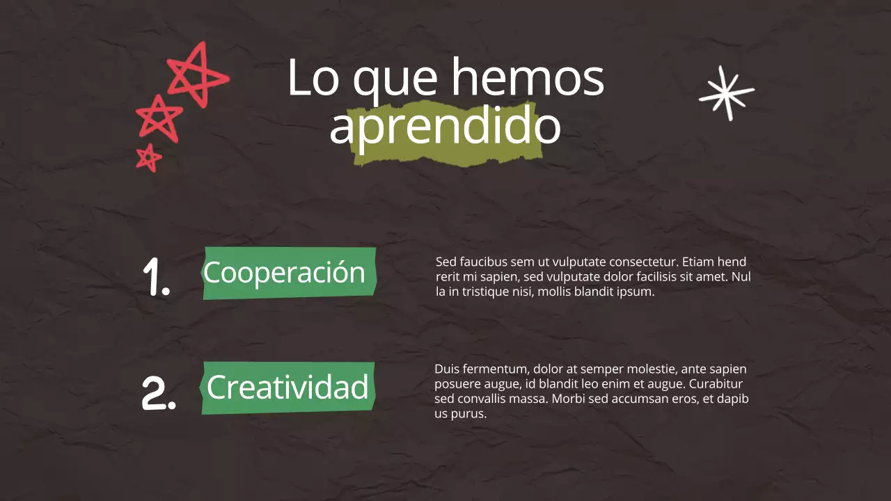 Brown Pop Nuestro asombroso material de estudio de Group Project Adventure