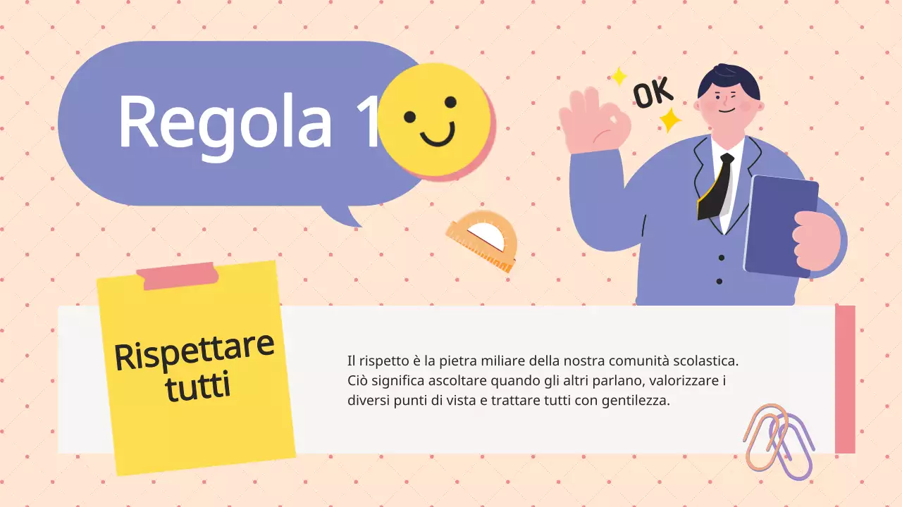 Viola Lilla Animazione Regolamento di classe Materiale di classe