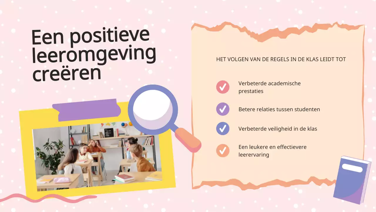 Purple Lilac Animatie Klasregels Lesmateriaal