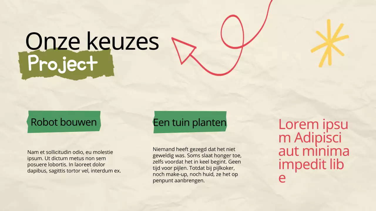 Bruin Pop Ons Verbazingwekkende Groepsproject Avontuur Bestudeermateriaal