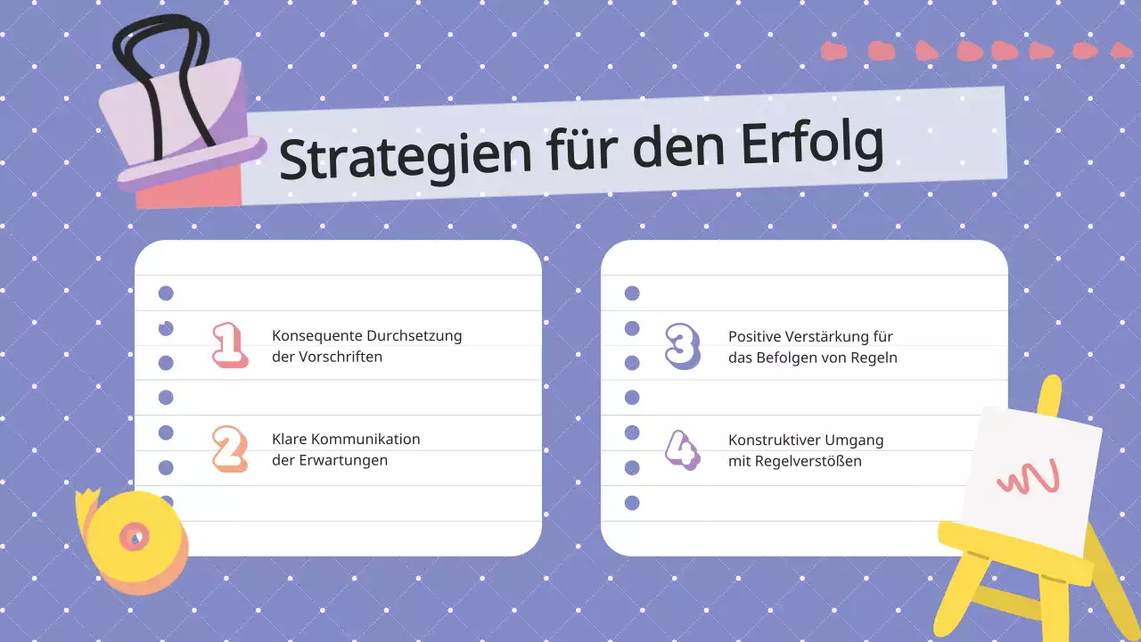 Lila Flieder Animation Klassenzimmer Regeln Klasse Material