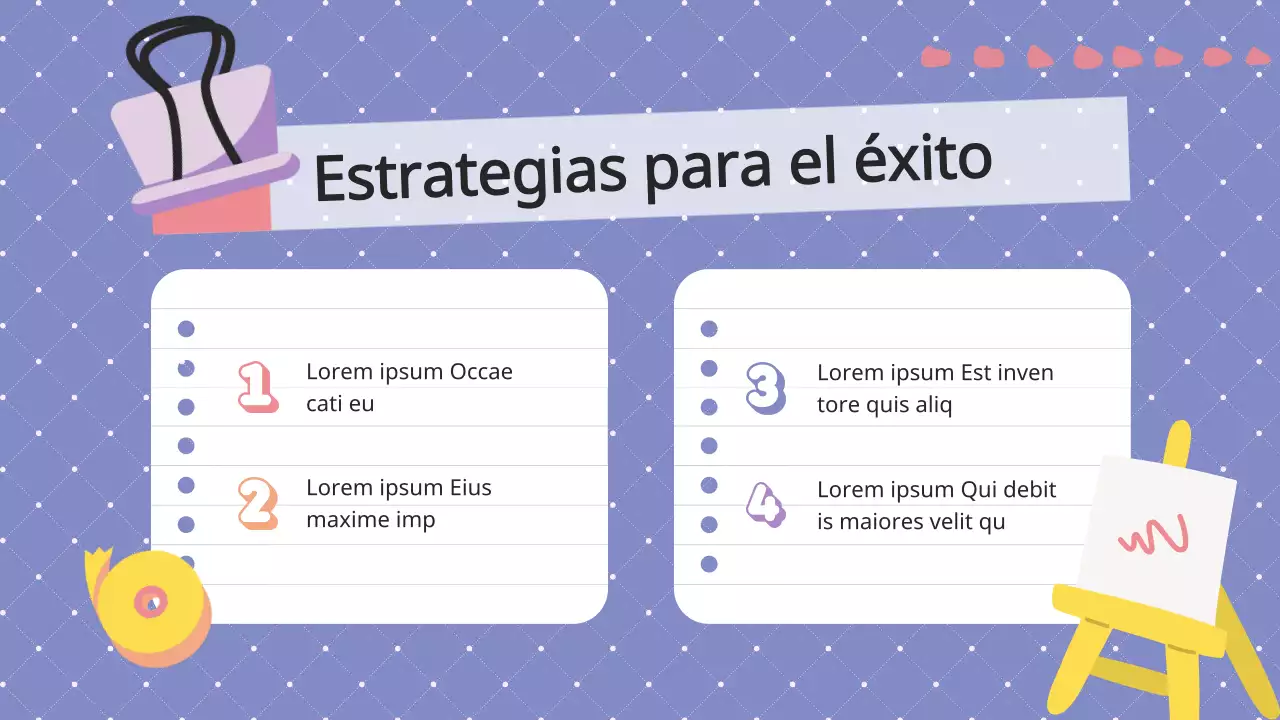 Lila morada Animación Reglas de clase Material de clase