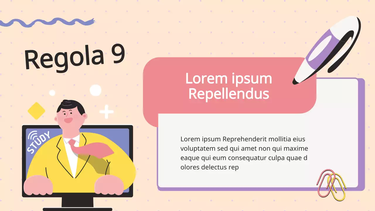 Viola Lilla Animazione Regolamento di classe Materiale di classe