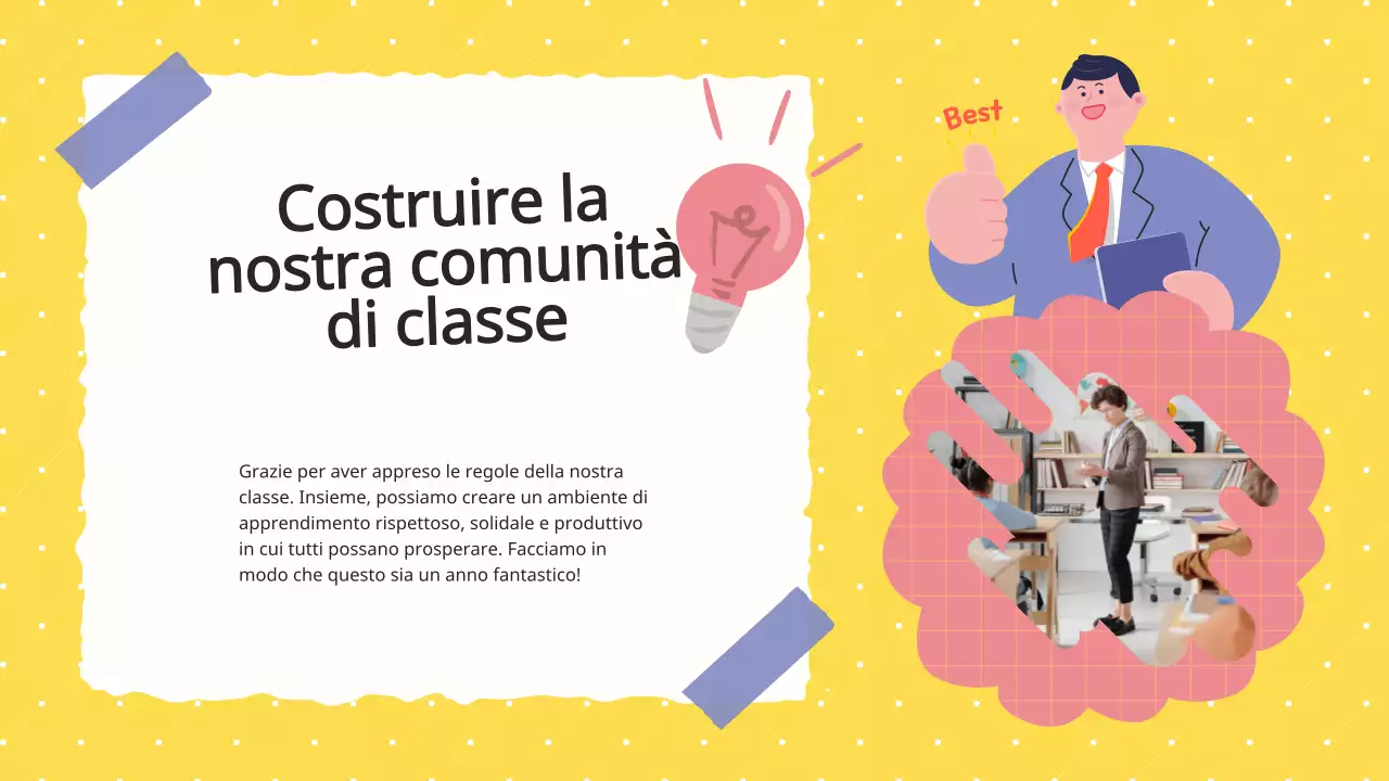 Viola Lilla Animazione Regolamento di classe Materiale di classe
