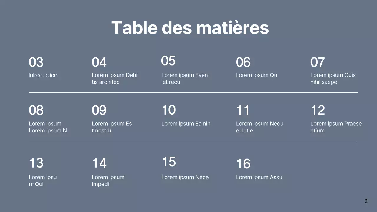 Proposition d'argumentaire commercial simple et gris